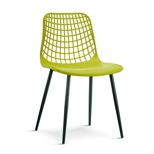 Plastic Chair 1691# Mesh Back with 3 Types of Metal Legs Featured Image