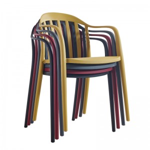 goedkeap oanpaste kleur stackable alle plestik stoel foar tún dining - 1765 read