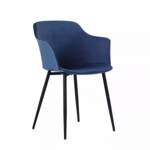 Современный мягкий обеденный стул с бархатной тканью BV-HALF-F Fabric Chair