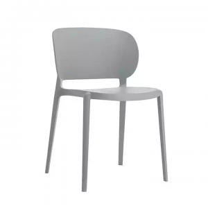 Silla de comedor de restaurante 2023 dura apilable de varias cores, fabricada en fábrica, silla de plástico gris negro, silla de comedor PP