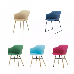 Wood Legs Plastic Chair BV-1(Kasangkapan sa Kuwarto)