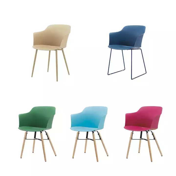 Factory directly Modern Dining Chairs -
 Wood Legs Plastic Chair BV-1(Dining Room Furniture) – Forman