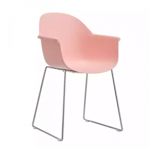 Modern Designer Chair Plastic Metal Legs Dining Chair F803-1