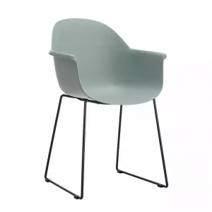 Modernong Designer Chair Plastic Metal Legs Dining Chair F803-1