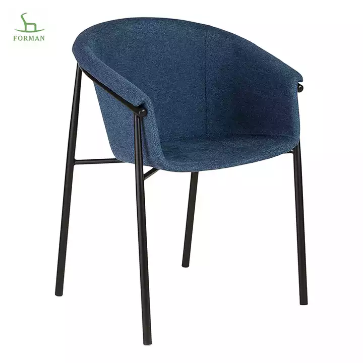 Fabric Upholstered Dining Chairs With Arms F802-F Featured Image