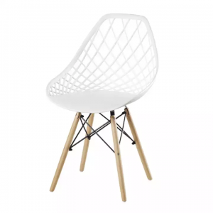 F805 Plastikowe Krzesło Z Drewnianą Nogą