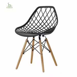 ODM නිෂ්පාදකයා 2022 Stackable Hard Multiple Colors Restaurant Dining Chair Black Grey Plastic Chair Dining Chair PP පුටුව