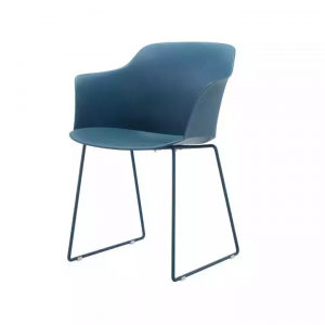 Moderne Plastic Stal Metal Legs Dining Chair BV-3