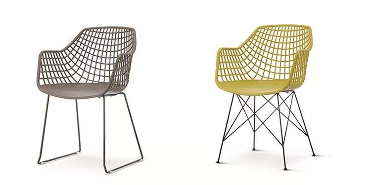 Pp dizajnerske restoranske stolice Plastične trpezarijske stolice