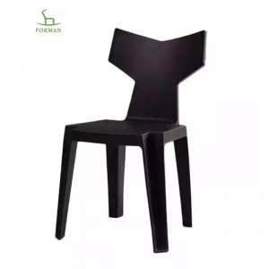 Dirancang kanthi apik Hot Sale Public Seatings Press School Occasional Black Sled Base Four Leg Metal Stackable Murah Numpuk Pengunjung Seminar Tamu Kursi Plastik Dijual