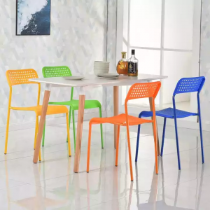 Mahusay na Wholesale Vendor Murang Furniture na walang Armless na mga upuan sa opisina Plastic Stackable Modern