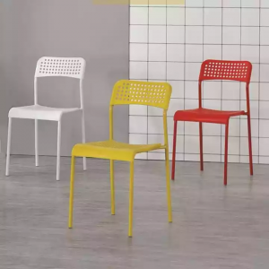 Firoşyarên Kirêtfiroş ên Baş Cheap Furniture Armless Office Chairs Plastic Stackable Modern