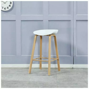 Plastic Bar Stool Solid Wood High Bar Chair 1679-Metal