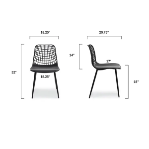 Fabricación de fábrica de China Sunneda fabricante de mobles de exterior Deseño orixinal Cadeira de lume contemporánea Cadeira de club sen brazos