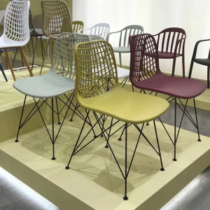 Wholesale Plastic Dining Chair With Metal Leg 1691-2