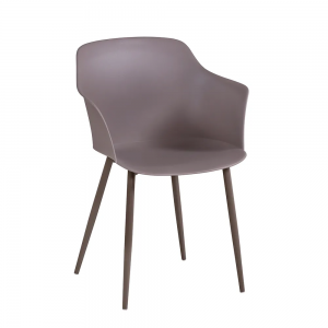 Għamara tal-Kamra tal-Ħajja Metal Leg Dining Chair BV-2