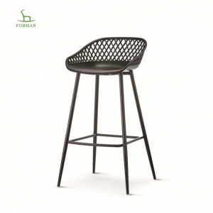 OEM manufacturer Plastic Kindergaten Chair And Table - Modern Design Bar Stool Metal High Chairs 1695-75H – Forman