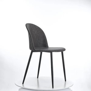 Обеденные стулья из кожи и металла F808-PU