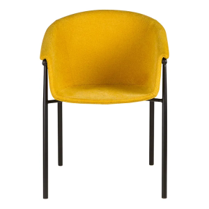 Factory directly Plastic Chair Office - Design Plastic Cafe Leisure Fabric Chair F802-F1 – Forman