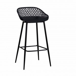 Trending Products China Nordic Modern Minimalist Solid Plastic Home Furniture Front Desk Leisure High Bar Stool Chairs