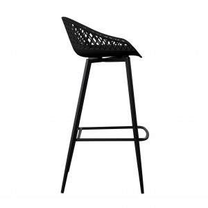 Cheapest Factory China PP Plastic Bar Chair with Wood Legs