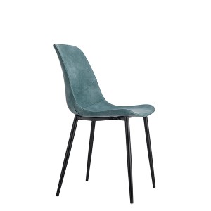 Professional Dhizaini China Yemazuvano Yakagadzikana Metal Gumbo plastiki Seat Dining Chair