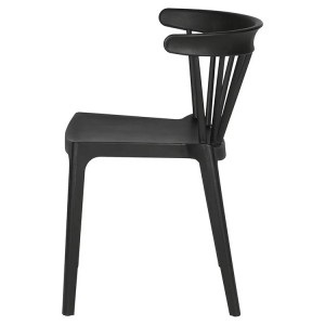 Wholesale Indoor Outdoor Design Chaises Cafe Furniture Restaurant Sillas Comedor Plastic Stackable Dining Chairs For Room -1728 Black