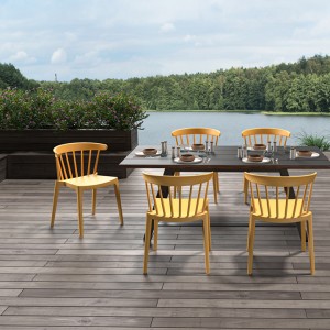 Kursi Bar Furnitur Outdoor Kanthi Punggung 1728