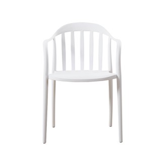 Forman Nordic Furniture Comfortable Colorful Modern Plastic Stackable Dining Chair For Dinner – 1765 White