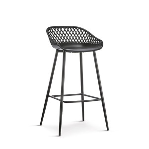 Trending Products China Nordic Modern Minimalist Solid Plastic Home Furniture Front Desk Leisure High Bar Stool Chairs