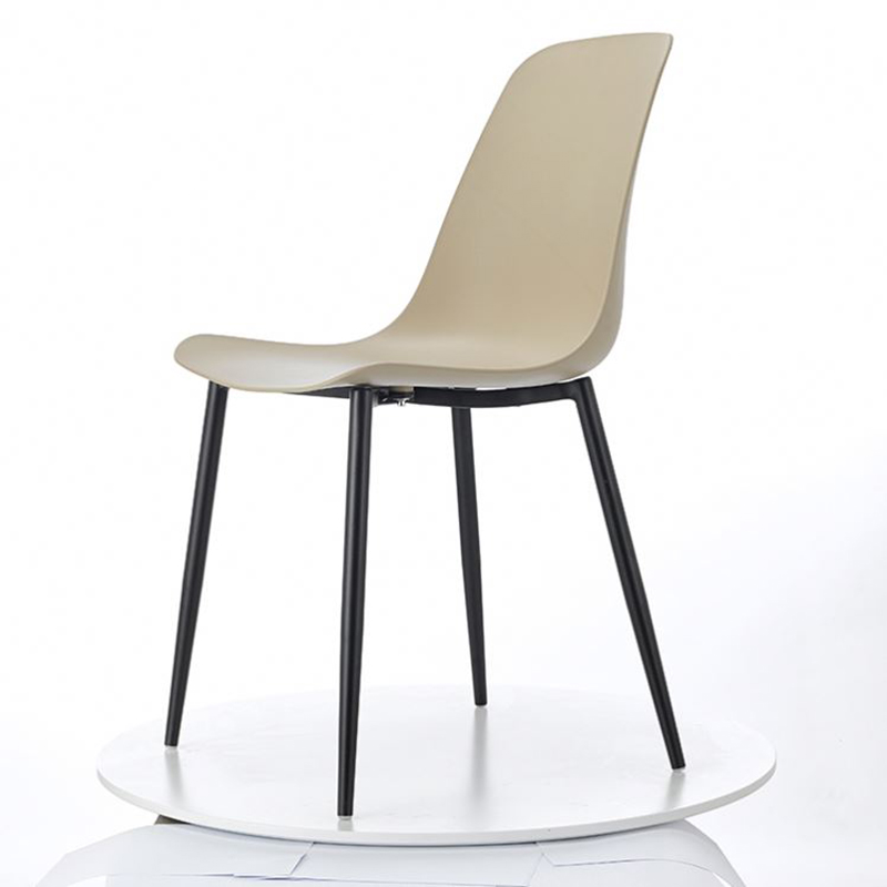 free sample metal legs pp seat plastic chairs for popina hotel with cheap price - 1698 beige