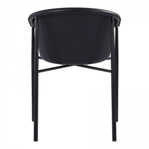 Supplier ng Arm Plastic Chair Malaking Plastic Chair – Itim F802