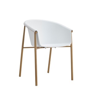 China wholesale China Modern Simple Designer Restaurant Plastic Metal Leg Chair