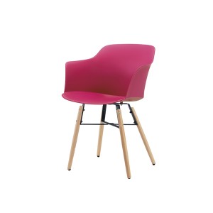 100% Original Factory China High Quality Furniture Wooden Leg Plastic Chair